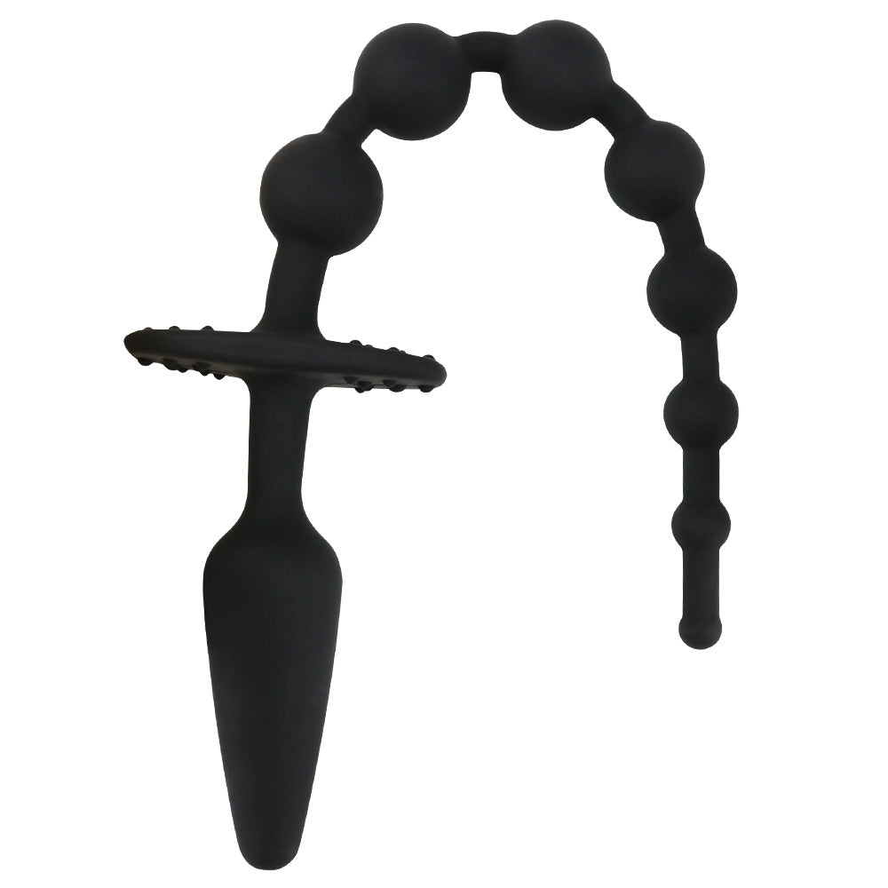 Silicone Beaded Anal Plug Prostate Massager