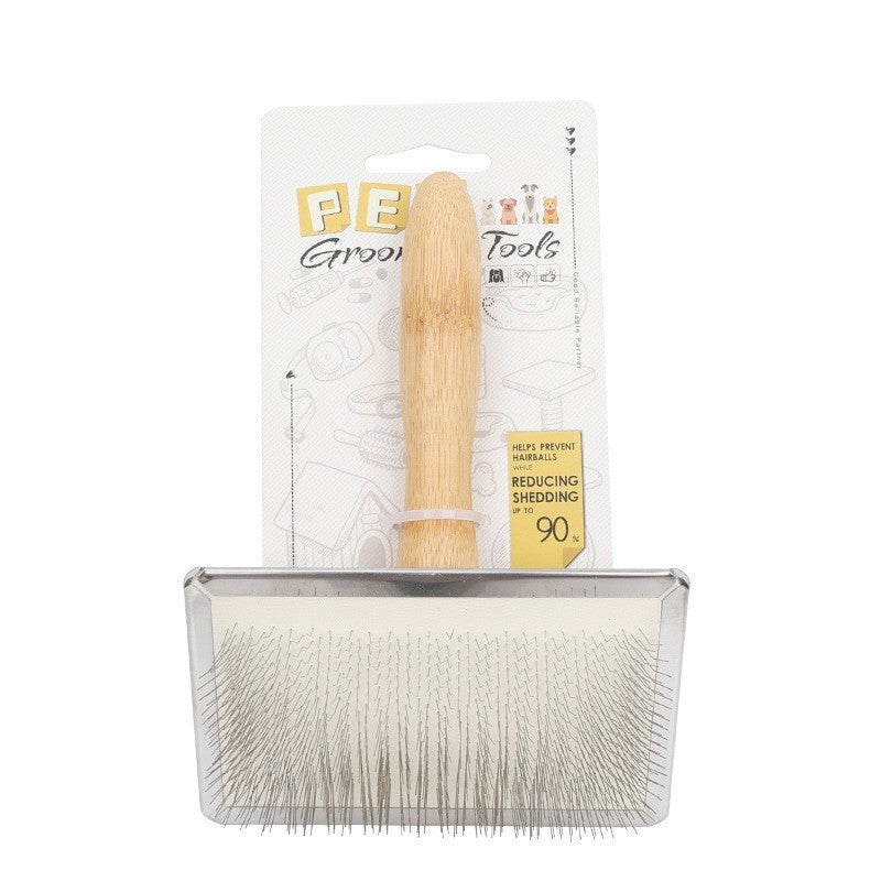 Carbonized Bamboo Pet Grooming Comb