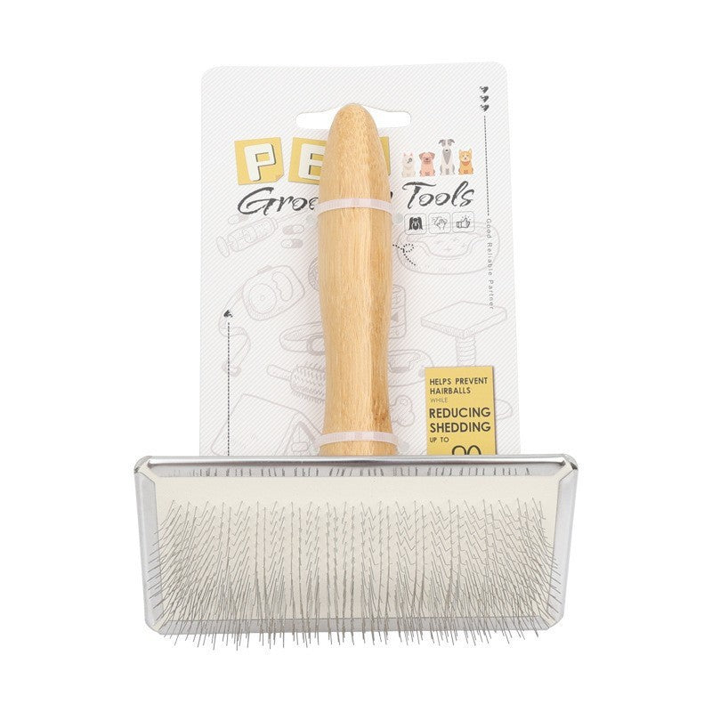 Carbonized Bamboo Pet Grooming Comb