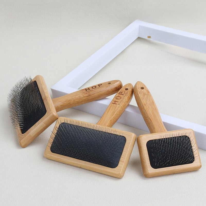 Carbonized Bamboo Pet Grooming Comb