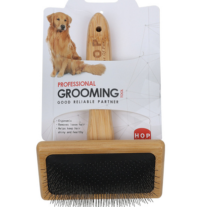 Carbonized Bamboo Pet Grooming Comb